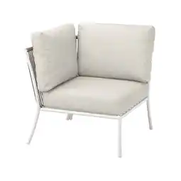 IKEA SegerÖn Hjørnedel med pute, utendørs hvit/beige/frösön/duvholmen beige tilbud