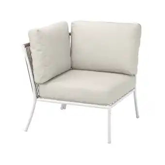 IKEA SegerÖn Hjørnedel med pute, utendørs hvit/beige/frösön/duvholmen beige tilbud