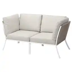 IKEA SegerÖn 2-seters sofa, utendørs, hvit/beige/frösön/duvholmen beige tilbud