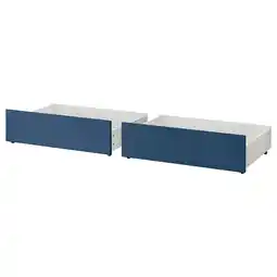 IKEA Malm Sengeskuff for høy seng, blå, 200 cm tilbud