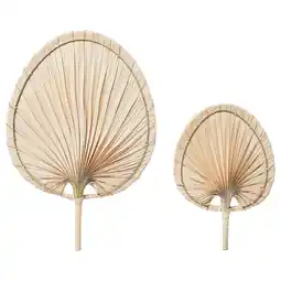 IKEA Molnskog Veggdekorasjon, 2 stk., palmeblad håndlaget tilbud