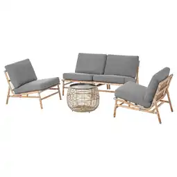 IKEA TvarÖ / frÖsÖn 4-seters møbelgruppe, utendørs, mørk grå tilbud
