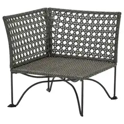 IKEA Jutholmen Hjørneseksjon, utendørs, mørk gråbrun tilbud