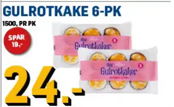 Price Lagerbutikk Gulrotkake 6-pk tilbud