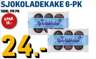 Price Lagerbutikk Sjokoladekake 6-pk tilbud