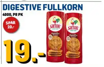 Price Lagerbutikk SÆTRE Digestive fullkorn tilbud