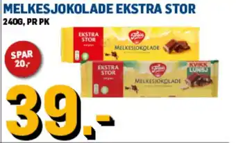 Price Lagerbutikk FREIA Melkesjokolade ekstra stor tilbud