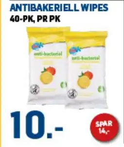 Price Lagerbutikk Antibakeriell wipes tilbud
