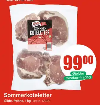 Spar GILDE Sommerkoteletter tilbud
