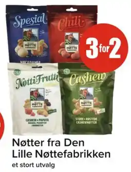 Spar Nøtter fra Den Lille Nøttefabrikken tilbud
