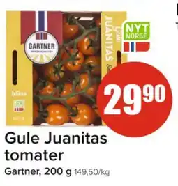 Spar GARTNER Gule Juanitas tomater tilbud