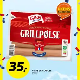 Bunnpris GILDE Grillpølse tilbud