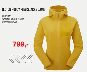 Intersport INTERSPORT Tecton hoody fleecejakke dame tilbud