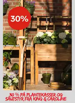 Plantasjen På plantekasser og sautstyr fra king & caroline tilbud