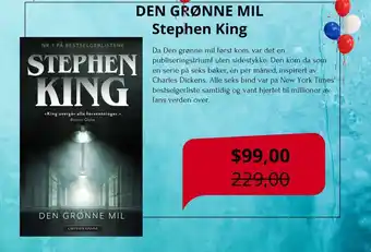 Platekompaniet STEPHEN KING Den grønne mil tilbud