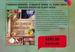 Platekompaniet Tarmens medisin er både et medisinsk oppslagsverk og en 6-trinnsmetode til sunn tarm, friskere kropp og et klart hode tilbud