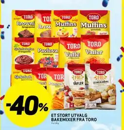 Bunnpris ET STORT UTVALG BAKEMIXER FRA TORO tilbud