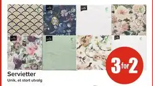 Spar Servietter tilbud
