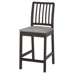 IKEA Ekedalen Barstol, mørk brun/orrsta lys grå, 62 cm tilbud