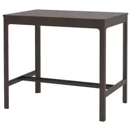 IKEA Ekedalen Barbord, mørk brun, 120x80x105 cm tilbud