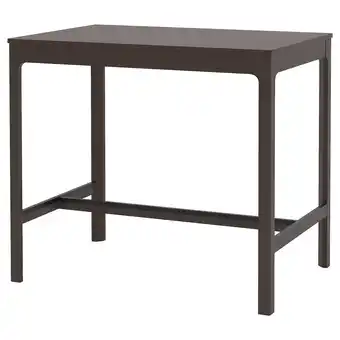 IKEA Ekedalen Barbord, mørk brun, 120x80x105 cm tilbud