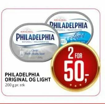 Bunnpris Philadelphia original og light tilbud