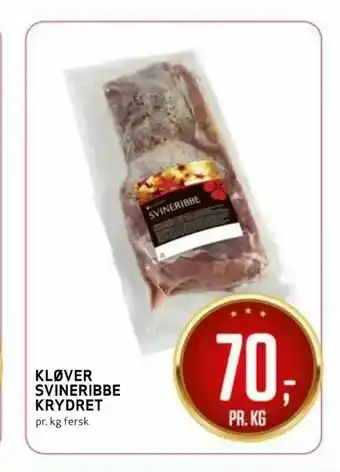 Bunnpris Kløver Svineribbe Krydret tilbud