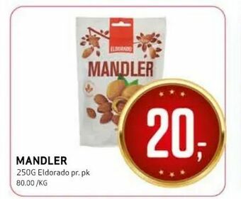 Bunnpris Mandler tilbud