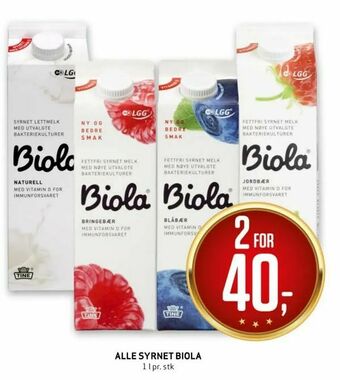 Bunnpris Alle syrnet biola tilbud