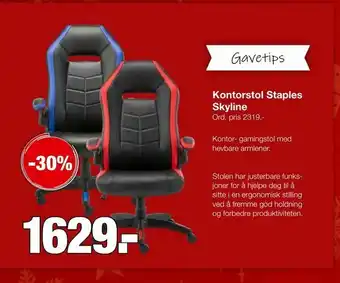 Staples Kontorstol Staples Skyline tilbud