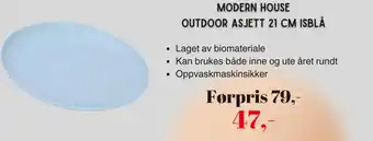 Kitch'n Modern House outdoor asjett isblå tilbud