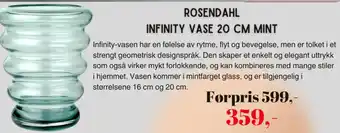 Kitch'n Rosendahl Infinity vase mint tilbud