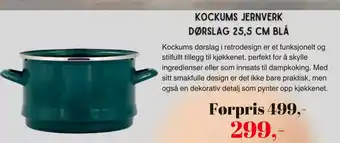 Kitch'n Kockums Jernverk dørslag blå tilbud