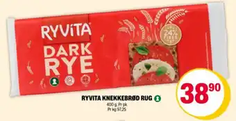 Coop Extra RYVITA Knekkebrød rug tilbud