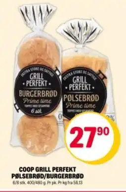 Coop Extra COOP Grill perfekt pølsebrød/burgerbrød tilbud