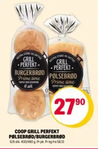 Coop Extra COOP Grill perfekt pølsebrød/burgerbrød tilbud