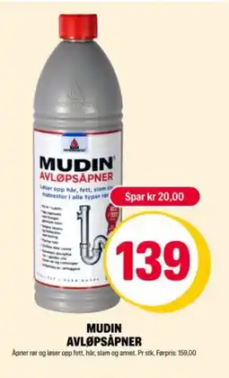 Coop Extra MUDIN Avløpsåpner tilbud
