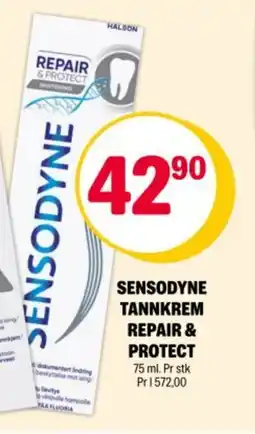 Coop Extra SENSODYNE Tannkrem repair & protect tilbud