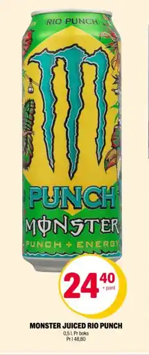 Coop Extra MONSTER Juiced rio punch tilbud
