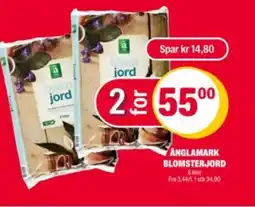 Coop Extra Anglamark blomsterjord tilbud