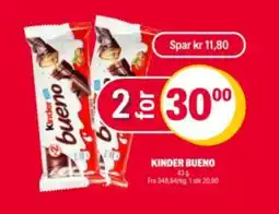 Coop Extra KINDER Bueno tilbud