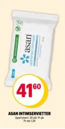 Coop Extra ASAN Intimservietter tilbud
