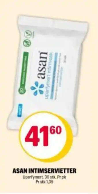 Coop Extra ASAN Intimservietter tilbud