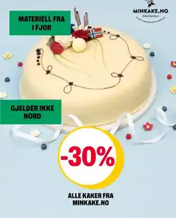 Coop Extra Alle kaker fra minkake.no tilbud