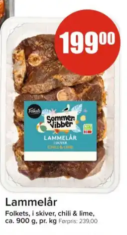 Spar FOLKETS Lammelår tilbud