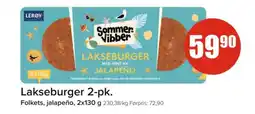 Spar FOLKETS Lakseburger 2-pk. tilbud