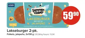 Spar FOLKETS Lakseburger 2-pk. tilbud