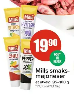 Spar MILLS Smaks- majoneser tilbud