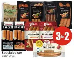 Spar Spesialpølser tilbud