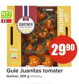 Spar GARTNER Gule juanitas tomater tilbud